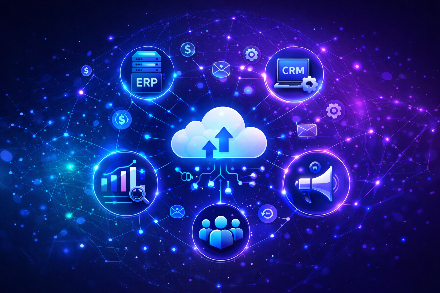 Ecosistema digitale integrato per PMI con ERP, CRM e cloud